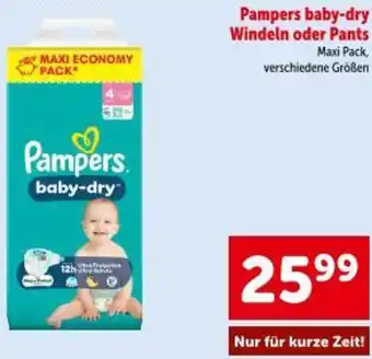 Interspar Pampers baby-dry Windeln oder Pants Angebot