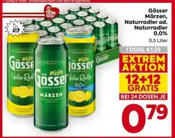 Billa Gösser Märzen, Naturradler od. Naturradler 0,0% Angebot