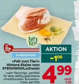Billa Hintere Stelze vom STROHWOHLschwein Angebot