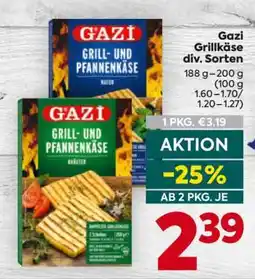 Billa Gazi Grillkäse div. Sorten Angebot