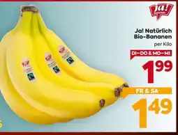 Billa Ja! Natürlich Bio-Bananen Angebot