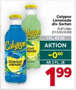 Billa Calypso Limonade div. Sorten Angebot