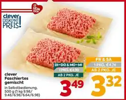 Billa clever Faschiertes gemischt Angebot