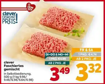 Billa clever Faschiertes gemischt Angebot