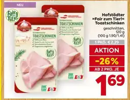 Billa Hofstädter Fair zum Tier! Toastschinken Angebot