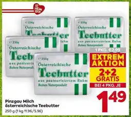 Billa Pinzgau Milch Österreichische Teebutter Angebot