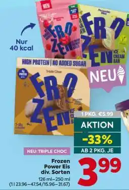 Billa Frozen Power Eis div. Sorten Angebot