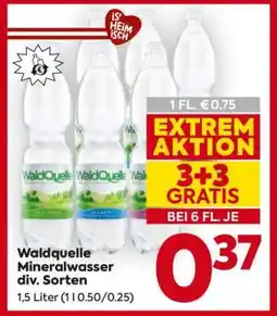 Billa Waldquelle Mineralwasser div. Sorten Angebot