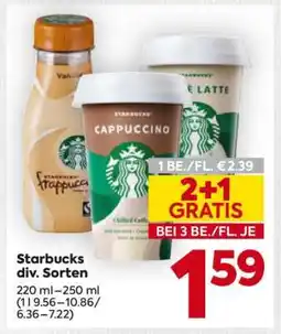 Billa Starbucks div. Sorten Angebot