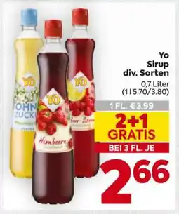 Billa Yo Sirup div. Sorten Angebot