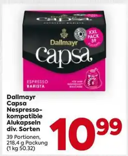 Billa Dallmayr Capsa Nespresso-kompatible Alukapseln div. Sorten Angebot