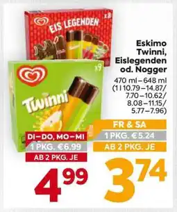 Billa Eskimo Twinni, Eislegenden od. Nogger Angebot