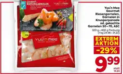 Billa Yuu’n Mee Gourmet Riesengarnelen, Garnelen in Knusperpanade od. gekochte Garnelen 50–70, ASC Angebot