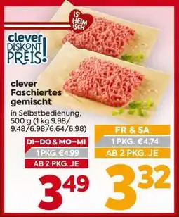 Billa clever Faschiertes gemischt Angebot