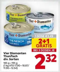 Billa Vier Diamanten Thunfisch div. Sorten Angebot
