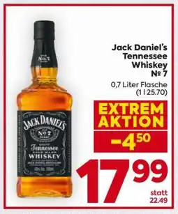 Billa Jack Daniel’s Tennessee Whiskey № 7 Angebot