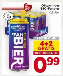 Billa Ottakringer ESC-Fanbier Angebot