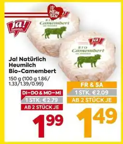 Billa Ja! Natürlich Heumilch Bio-Camembert Angebot