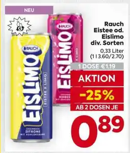 Billa Rauch Eistee od. Eislimo div. Sorten Angebot