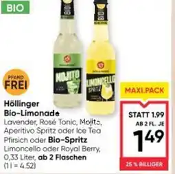 Maximarkt Höllinger bio-limonade Angebot