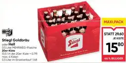 Maximarkt Stiegl Goldbräu oder Hell Angebot
