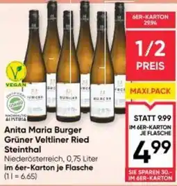 Maximarkt Anita maria burger grüner veltliner ried steinthal Angebot