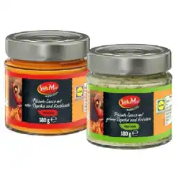 Lidl Pikante Saucen mit roter Paprika und Knoblauch oder mit grüner Paprika und Kräuter Lidl Angebot