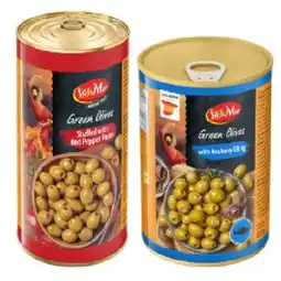 Lidl Gefüllte grüne Oliven mit Paprika- oder Sardellenfüllung Lidl APP Preis Angebot