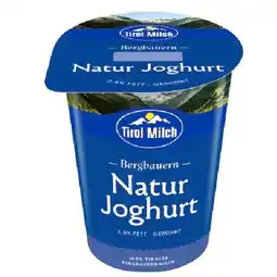 MPreis Tirol Milch Bergbauern Naturjoghurt versch. Sorten MPREIS Angebot