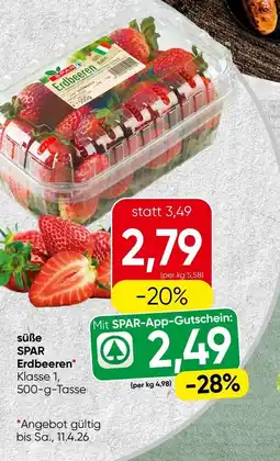 Spar Süße spar erdbeeren Angebot