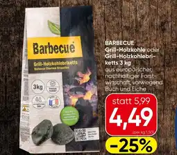Spar Barbecue Grill-Holzkohle oder Grill-Holzkohlebri- ketts Angebot