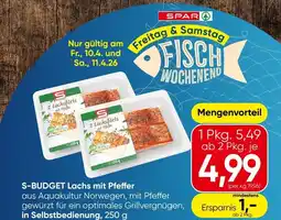 Spar S-budget lachs mit pfeffer Angebot