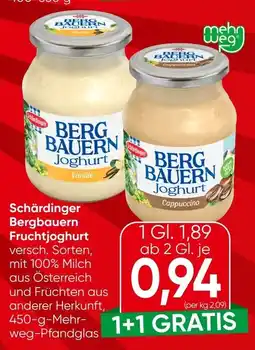 Spar Schärdinger bergbauern fruchtjoghurt Angebot