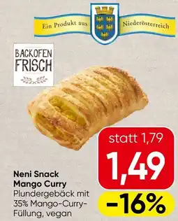 Spar Neni snack mango curry Angebot