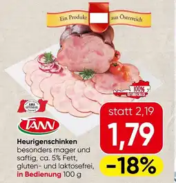 Spar Heurigenschinken Angebot