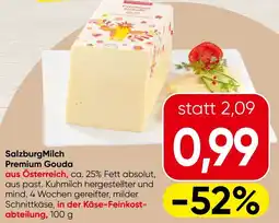 Spar Salzburgmilch premium gouda Angebot