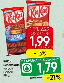 Spar Kitkat schokolade Angebot