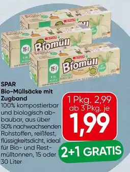 Spar Spar bio-müllsäcke mit zugband Angebot