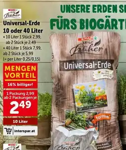 Interspar Universal-erde Angebot