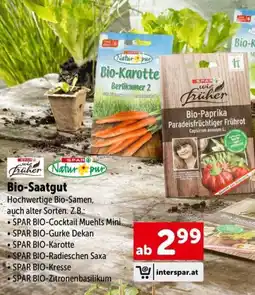 Interspar Bio-saatgut Angebot