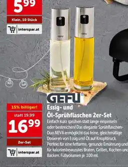Interspar Essig-und Öl-Sprühflaschen Angebot