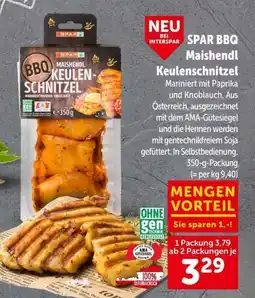 Interspar Spar maishendl keulenschnitzel Angebot