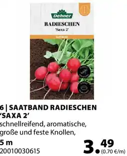 Dehner Saatband radieschen saxa 2 Angebot