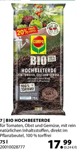 Dehner Bio hochbeeterde Angebot