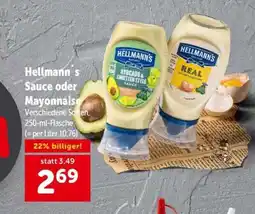 Interspar Hellmann's sauce oder mayonnaise Angebot