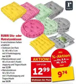 Interspar Rubin sitz- oder matratzenkissen Angebot