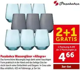 Interspar Pasabahce Wassergläser Allegra Angebot