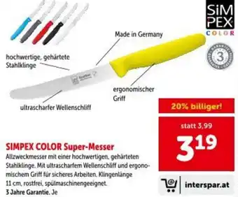 Interspar Simpex color super-messer Angebot