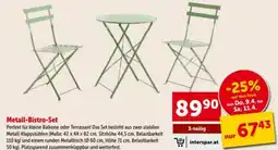 Interspar Metall-bistro-set Angebot