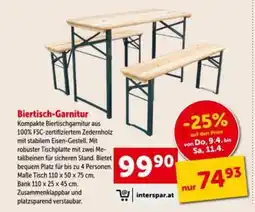Interspar Biertisch-Garnitur Angebot